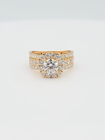 14K Gold Lab Grown Diamond Ring
