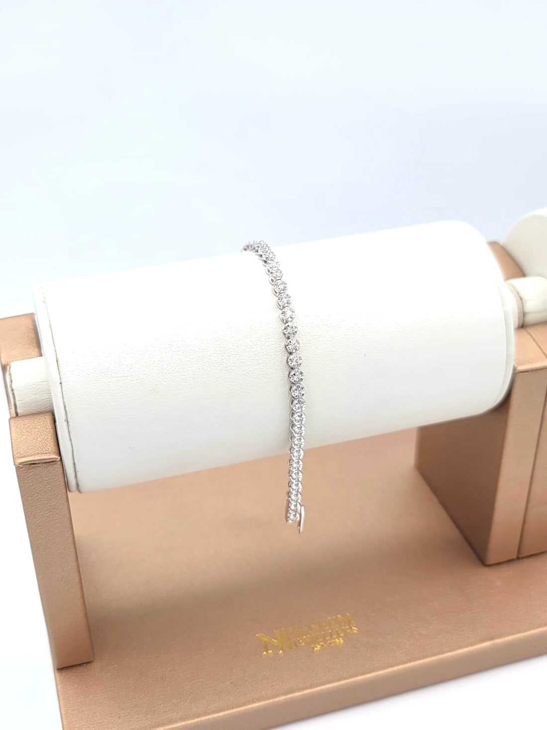 1.57 CT Certified Lab-Grown Diamond Tennis Bracelet in 14K Yellow Gold