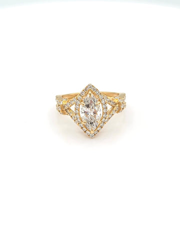 14K Gold Lab Grown Diamond Ring
