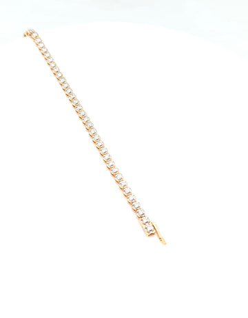 1.61 CT Certified Lab-Grown Diamond Tennis Bracelet in 14K Yellow Gold