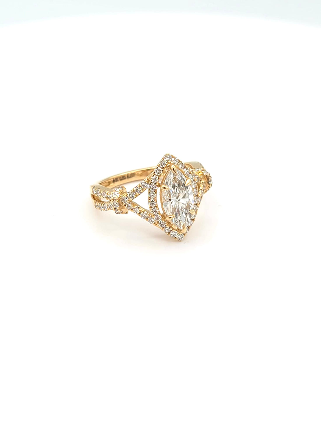 14K Gold Lab Grown Diamond Ring